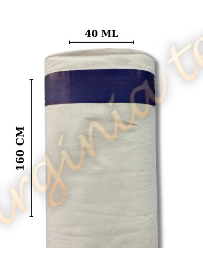 Material Nanghin Inlet Engros 100% Bumbac – 160 cm Latime, 40 ml, 200 gr/mp² – Crem pentru Perne, Burdufuri si Sacose